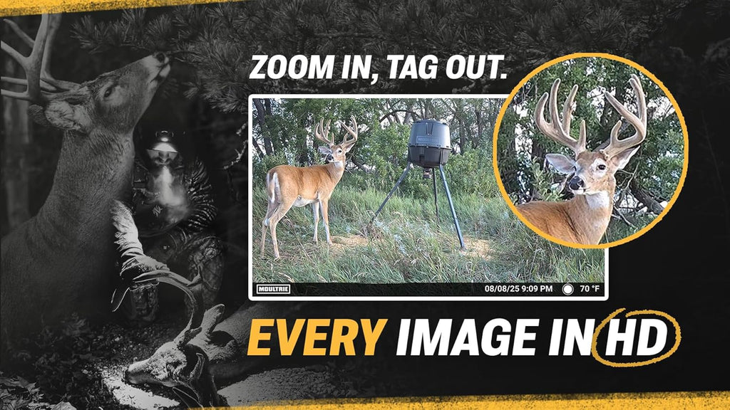 Moultrie Edge 3 Cellular Trail Camera - 2 Pack - 40MP HD Photo Capture - 1080p Low-Glow Flash - GPS - Multi-Carrier Auto-Connect - Built-in Memory - 0.5s Trigger Speed - AI Buck Detection
