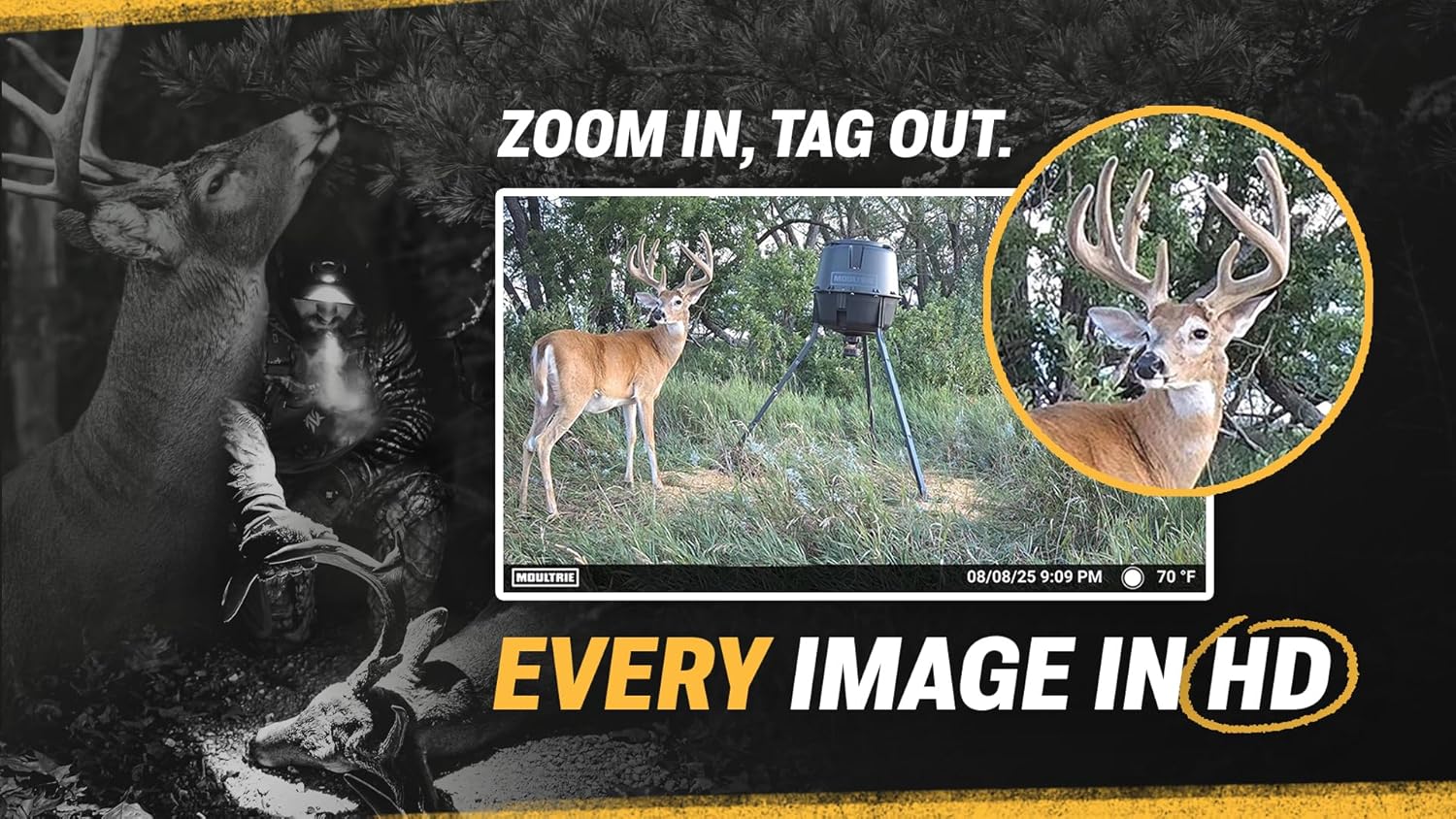 Moultrie Edge 3 Cellular Trail Camera - 2 Pack - 40MP HD Photo Capture - 1080p Low-Glow Flash - GPS - Multi-Carrier Auto-Connect - Built-in Memory - 0.5s Trigger Speed - AI Buck Detection
