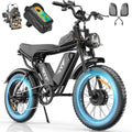 YVY 1500W Peak Electric Bike for Adults, 35MPH Top Speed 48V 20Ah Battery eBike, UL2849 Certified Mountain e-Bike for Hill Climbing, 20' Fat Tire All-Terrain, Full Suspension