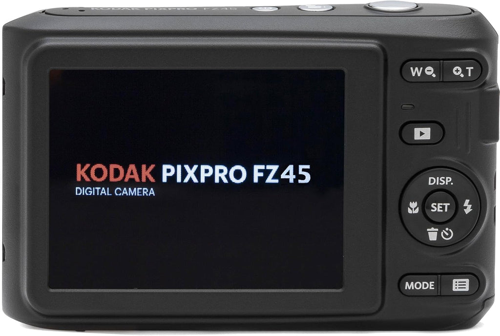 Kodak PIXPRO FZ45 16MP Digital Camera 4X Optical Zoom 27mm Wide Angle 1080P Full HD Video 2.7' LCD Camera (Red) + 64GB Card and Reader + Case + Memory Wallet + Tripod + Cleaning Bundle