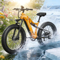 PUCKIPUPPY Electric Bike for Adults 1350W Peak, 28 MPH, 48V 20AH Battery Ebike, 26'x4' Fat Tire Full Suspension Electric Mountain Bike, 80 Miles Range, 8 Speed, Torque Sensor (Labrador Pro)