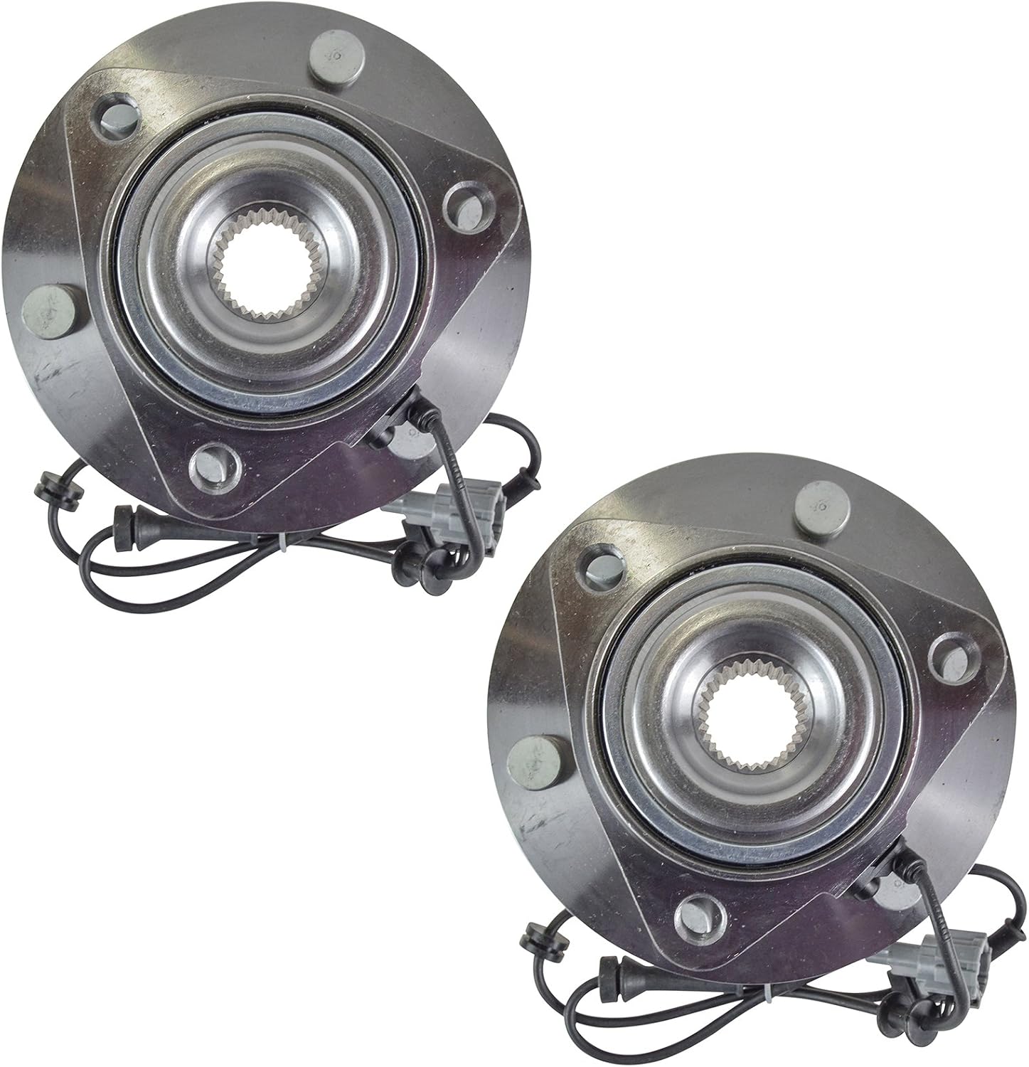 TRQ Front Left and Right Wheel Bearing and Hub Assembly Set 2 Piece Compatible with 2004-2007 Infiniti QX56 2004-2007 Nissan Titan 2005-2007 Armada 2004 Pathfinder Armada 2004 Pathfinder