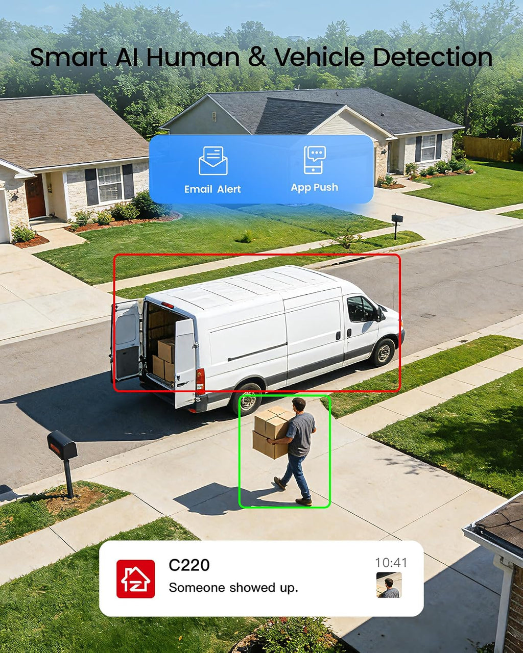 ZOSI C220 8CH 4MP QHD 2.5K PoE Home Security Camera System, 8CH 5MP 3K NVR with 2TB HDD for 24/7 Record, 4 x 4MP(1440p) Dome IP Cameras Outdoor Indoor, Smart AI Human Detection, Two-Way Audio