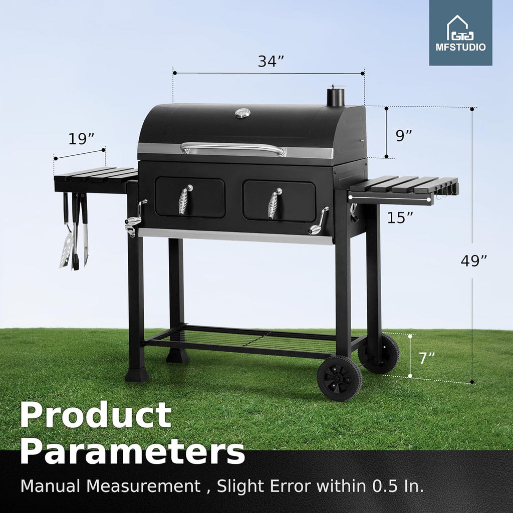 MFSTUDIO Extra Large BBQ Charcoal Grills with Adjustable Charcoal Trays, Barbecue Grill for Outdoor Cooking, 794 SQ.IN.