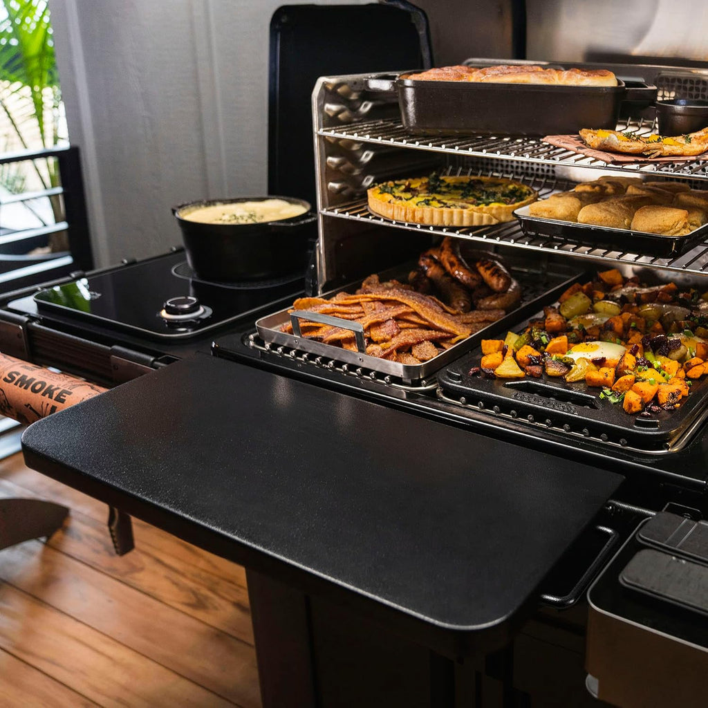 Traeger Grills BAC604 P.A.L. Pop-And-Lock Folding Front Shelf Accessory for Ironwood, Ironwood XL, Timberline and Timberline XL