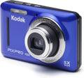 Kodak FZ53-BL Point and Shoot Digital Camera with 2.7' LCD, Blue