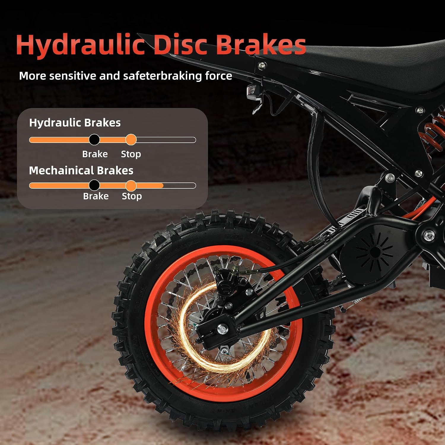 2500W Electric Dirt Bike for Teens & Adults - 37MPH Off-Road EBike, 48V 23AH Removable Battery E Bikes, 14'/12' Fat Tires Bicycle, Hydraulic Brakes Mountain Trail Motorcycle for Ages 13+