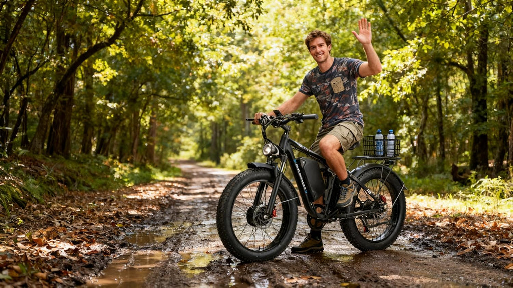 9000W Dual Motor Ebike,24' Fat Tire Electric Bike for Adults, 45MPH Fast 52V 34Ah Long Range, Dual Hydraulic Brakes Full Suspension, Snow/Mountain/Off-Road/Commute E-Bike