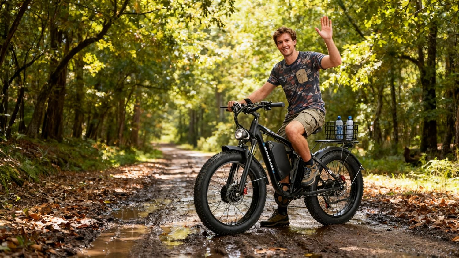 9000W Dual Motor Ebike,24' Fat Tire Electric Bike for Adults, 45MPH Fast 52V 34Ah Long Range, Dual Hydraulic Brakes Full Suspension, Snow/Mountain/Off-Road/Commute E-Bike