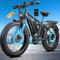 9000W Peak Dual Motor Ebike for Adults 47 MPH Fast ElectricBike, 58V Max Output 1972 Wh Up to 105 Miles Ebikes,24' Fat TireE-Bike,Full Suspension Electric Bicycle for Mountain Commuter