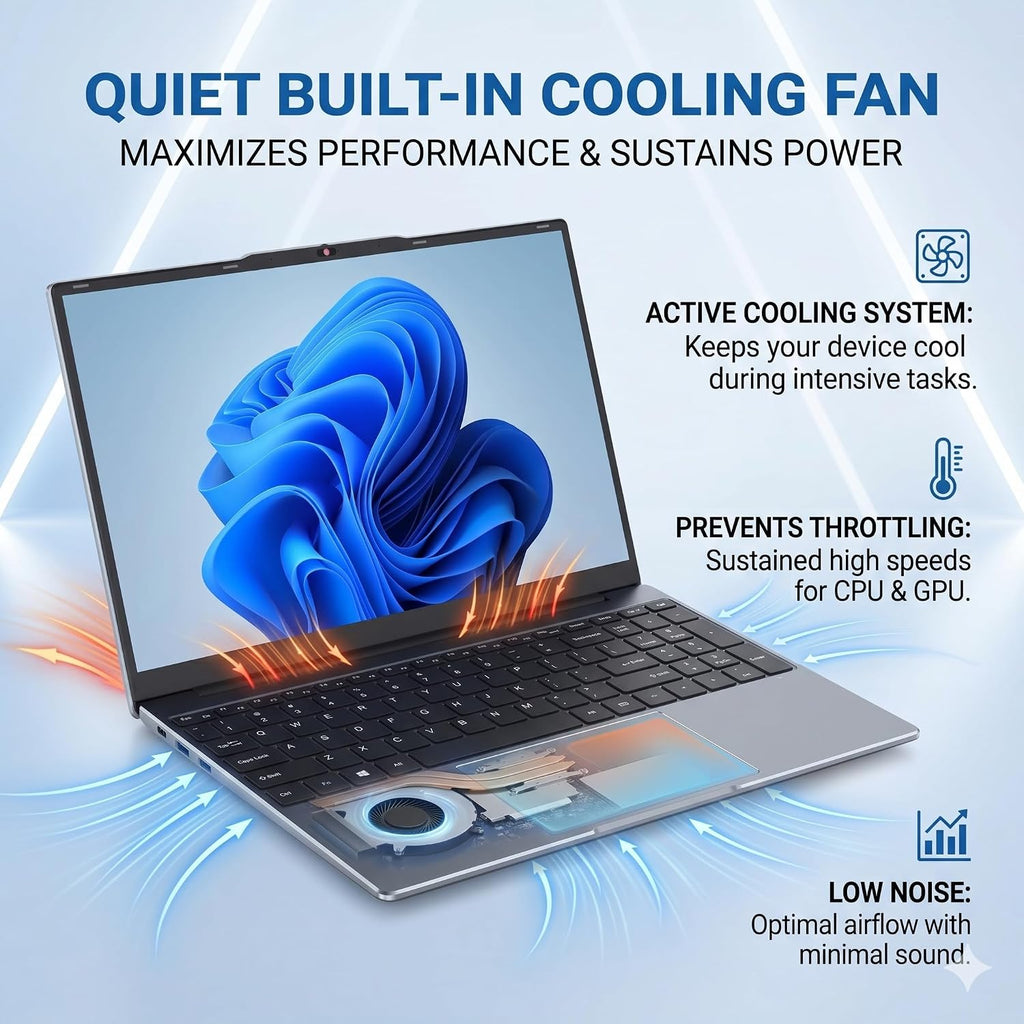 Laptop Computer 15.6 inch, Compatible with Windows 11, Core i5 Processor, Up to 3.3GHz, 4GB RAM, 128GB SSD, Up to 2TB, 15.6' FHD IPS 1920x1080, for Students, Business
