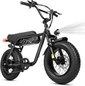 ESKUTE V100 Electric Bike for Adults, Electric Dirt Bike 1500W Peak Motor, All Terrain Dual Suspension E Bike 28MPH Top Speed, Ebike Up to 60 Miles Range, 16' Fat Tire, 48V13Ah Battery, 7-Speed