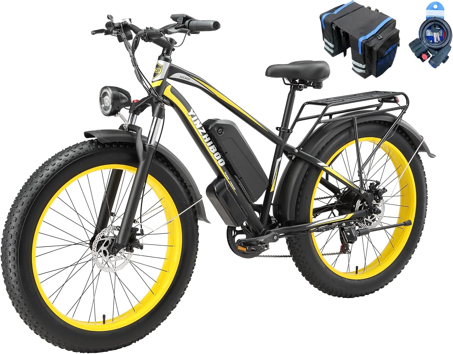 Electric Bike for Adults, 2000W Peak Motor E Bikes, 26' Fat Tire Electric Mountain Bike, 32 MPH Electric Bicycle, 48V 17.5Ah (840Wh) Removable Battery, UL2849 Certified