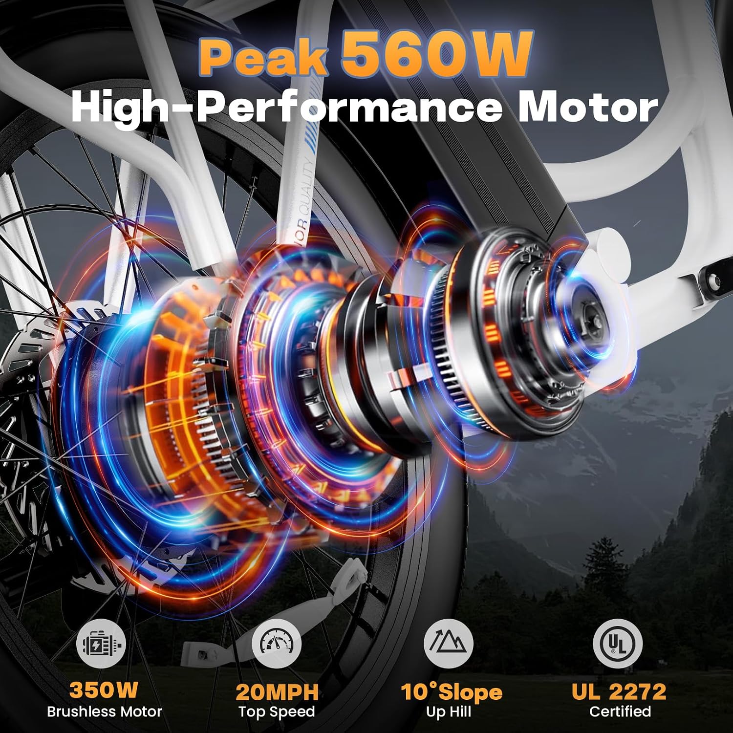 Caroma Peak 1200W/800W/500W/ Electric Scooter with Seat, 20' Off-Road Tires, 15/25/30Miles Range, 20MPH Top Speed, Adjustable Electric Scooter for Adults with Basket, Adults Ebike for Commuting