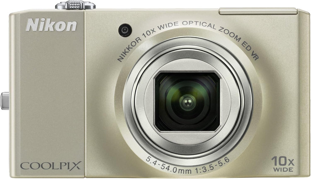 Nikon Coolpix S8000 14 MP Digital Camera with 10x Optical Vibration Reduction (VR) Zoom and 3.0-Inch LCD (Silver)