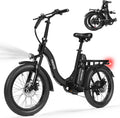 ESKUTE Electric Bike for Adults – 1200W Peak Motor, Folding 20x3 Fat Tire E‑Bike, 48V 10.4Ah Battery, Step‑Through Cargo Fold Ebike, NFC Unlock, 28 MPH, 7‑Speed, Up to 55 Miles