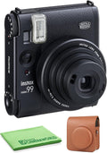 Fujifilm Instax Mini 99 Instant Camera Bundle with Carrying Case - Brown + More