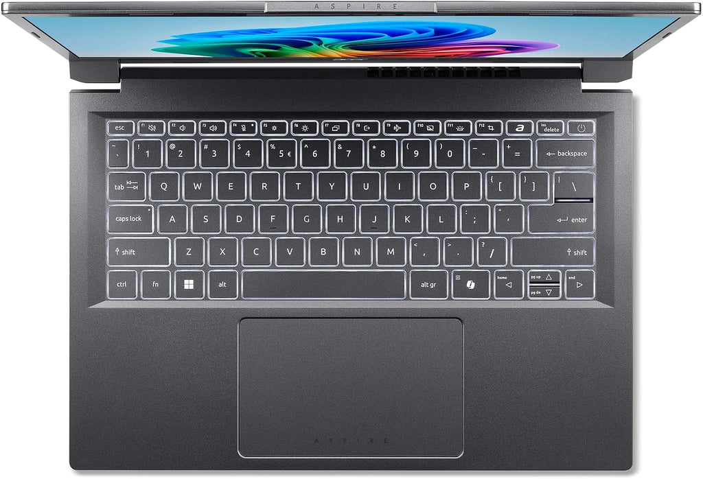 Acer Aspire 14 AI Copilot+ PC | 14' WUXGA Display | Intel Core Ultra 7 Processor 256V | NPU: Up to 47 Tops - GPU: Up to 64 Tops | Intel ARC 140V | 16GB LPDDR5X | 1TB SSD | Wi-Fi 6E | A14-52M-72S0
