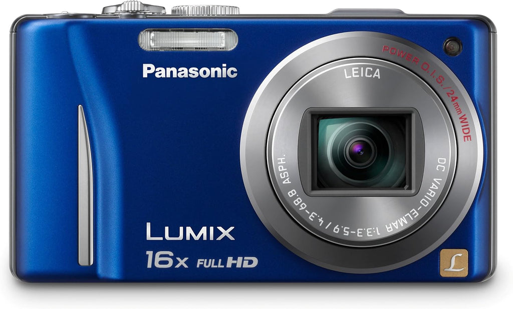 Panasonic Lumix DMC-ZS10 14.1 MP Digital Camera with 16x Wide Angle Optical Image Stabilized Zoom and Built-In GPS Function (Blue)