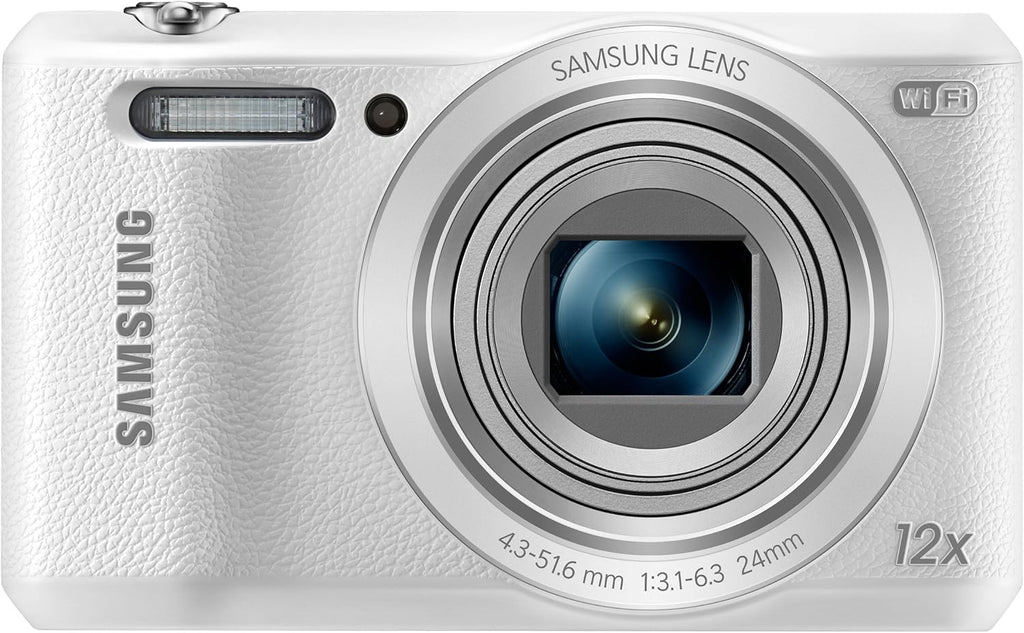 Samsung WB35F 16.2MP Smart WiFi & NFC Digital Camera with 12x Optical Zoom and 2.7' LCD (White)