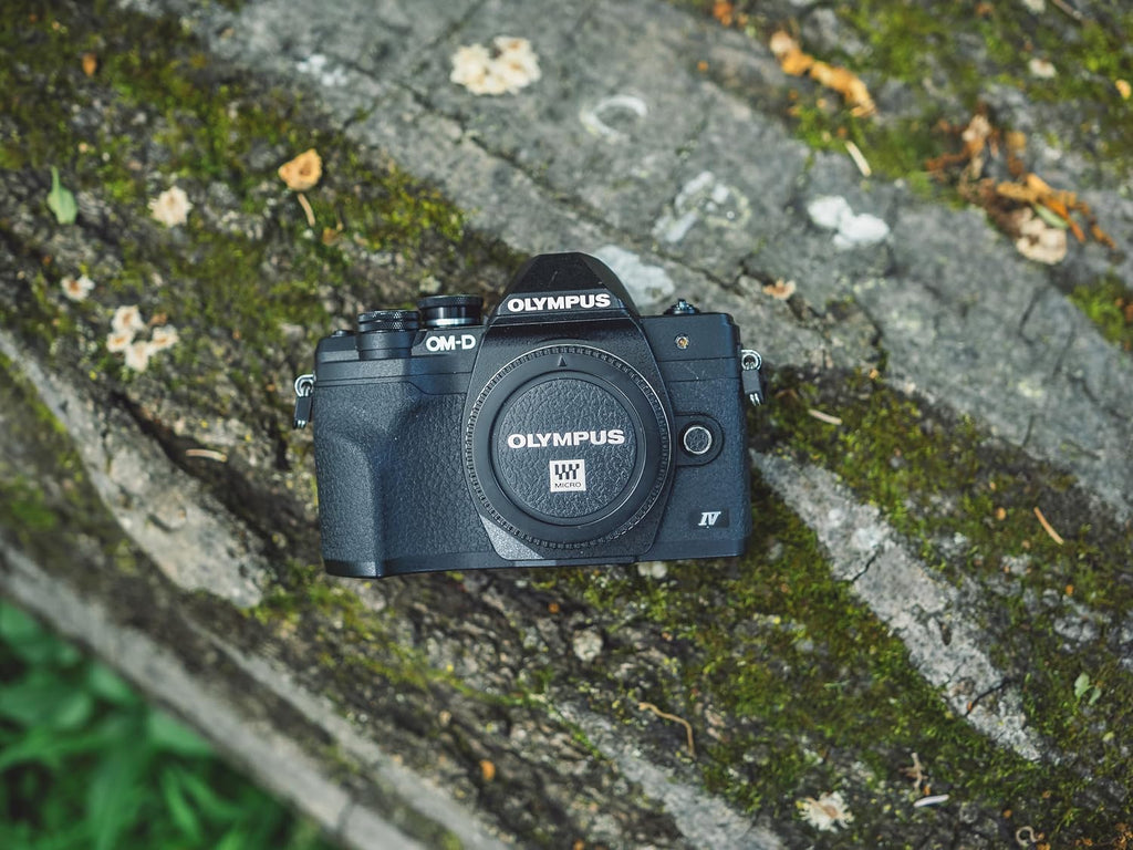 OM SYSTEM Olympus E-M10 Mark IV Black Micro Four Thirds System Camera 20MP Sensor 5-Axis Image Stabilization 4K Video Wi-Fi