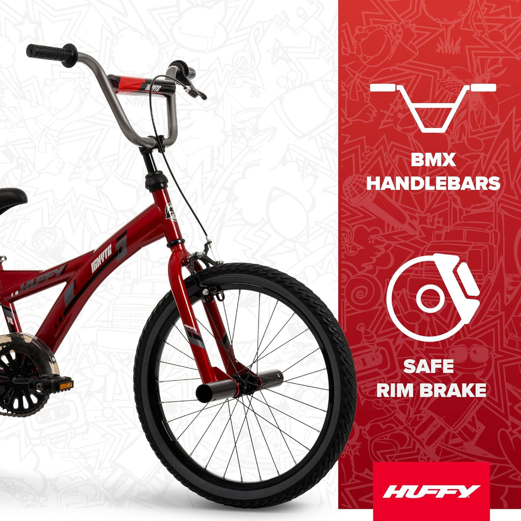 Huffy Boys and Girls 20' Bikes, Ideal for Ages 5+, Rugged and Durable Design, Easy to Assemble, Multiple Designs and Color Options Available, Beginner Level Rider