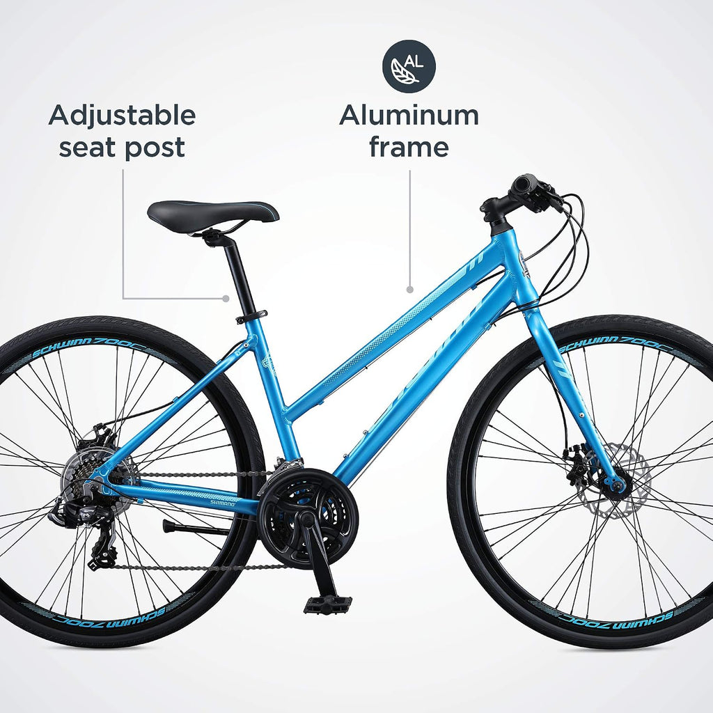 Schwinn Volare 1300 Road Bike, 700c Mens and Womens Bike, 14-Speed Drop Bar Road Bicycle, Aluminum Frame, Sport Tires, Fitness Seat, Alloy Caliper Brakes, Adult Bicycle