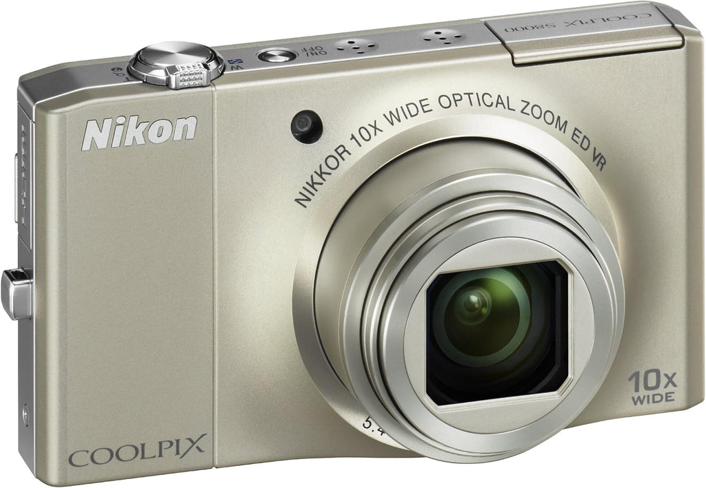 Nikon Coolpix S8000 14 MP Digital Camera with 10x Optical Vibration Reduction (VR) Zoom and 3.0-Inch LCD (Silver)