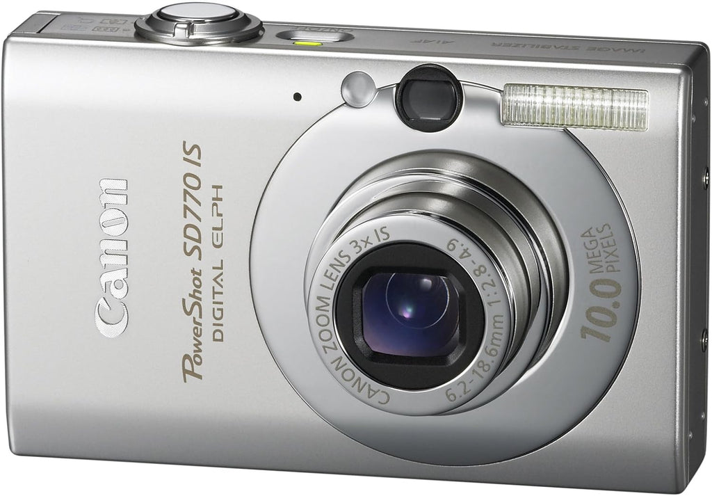 Canon PowerShot SD770 IS 10MP Digital Camera with 3x Optical Image Stabilized Zoom (Silver)