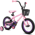KEANO Cervine 14 16 20 Inch Kids Bike for Boys Girls Ages 3-10 Years, 14 16 Inch Toddler BMX Bikes with Training Wheels and Basket, 20 in Children Bicycles with Kickstand