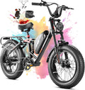 eAhora Luna 2/Terra 2/Luna/Terra Electric Bike for Adults 3000W/1500W Motor 33/31MPH 48V 20/15AH 80+Miles Long Range Ebike, 20'4.0 Fat Tire Full Suspension Dual Hydraulic Disc Brakes Electric Bicycle