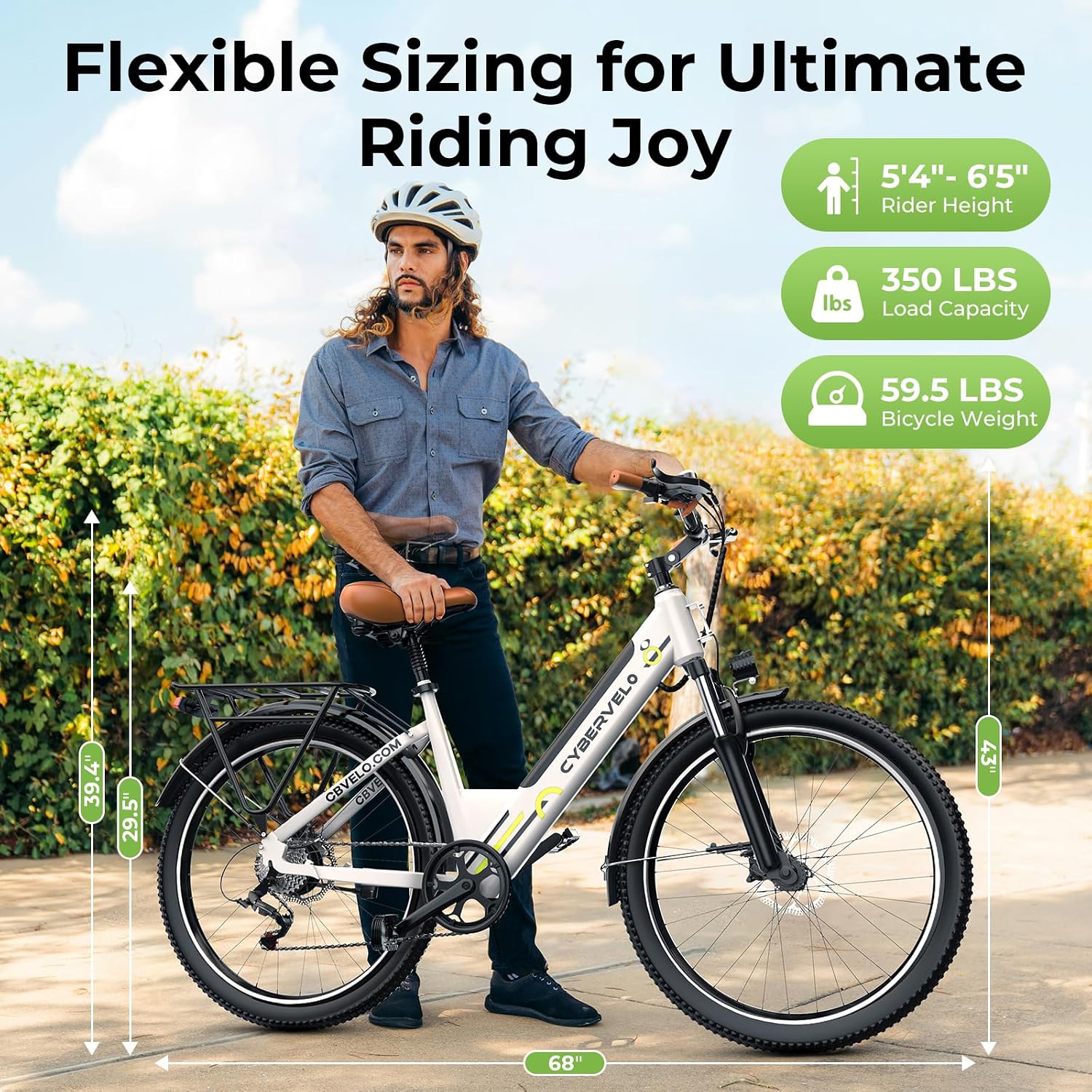 YorkE 26' Electric Bike for Adult,1000W Peak, up 80 Miles Removable Battery Ebike,Adult Electric Bicycles for All Terrain,Men Women E Bike, 7-Speed