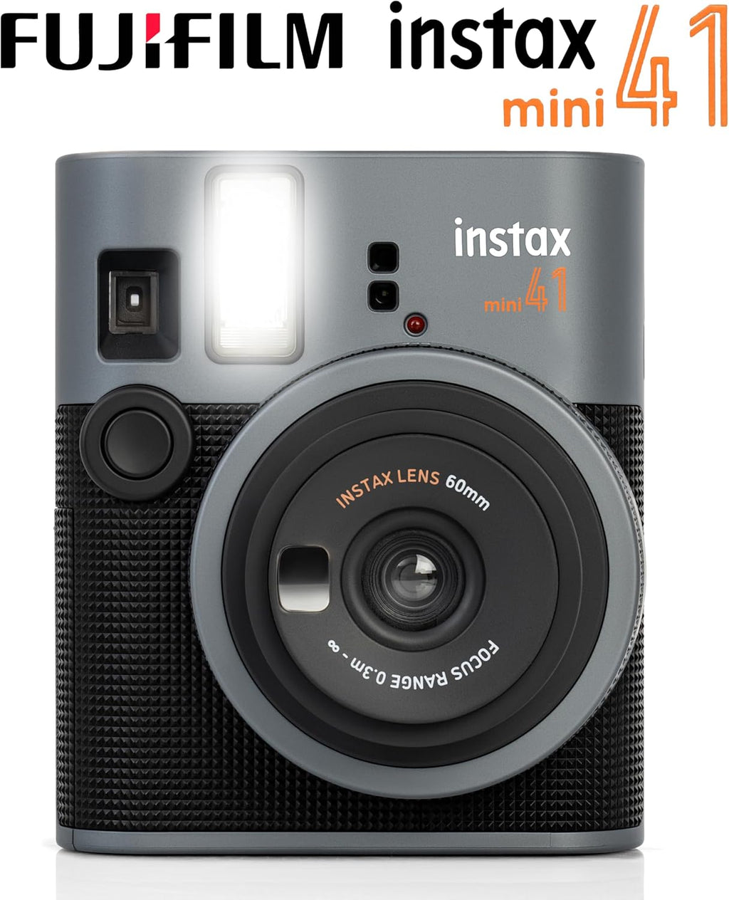 Fujifilm Instax Mini 41 Instant Film Camera Black + 20 Instax Instant Film Prints Bundle
