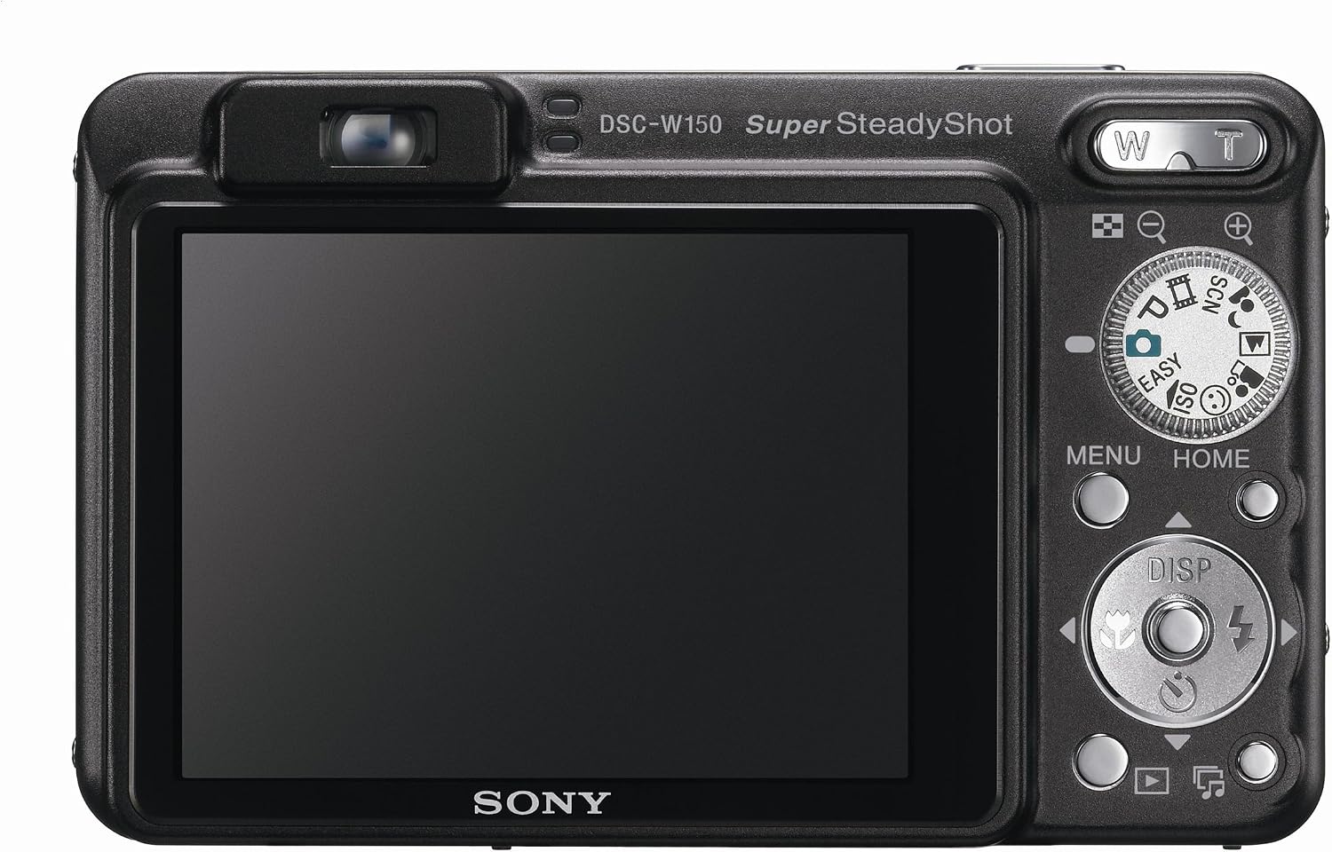 Sony Cybershot DSCW150/B 8.1MP Digital Camera with 5x Optical Zoom with Super Steady Shot (Black)