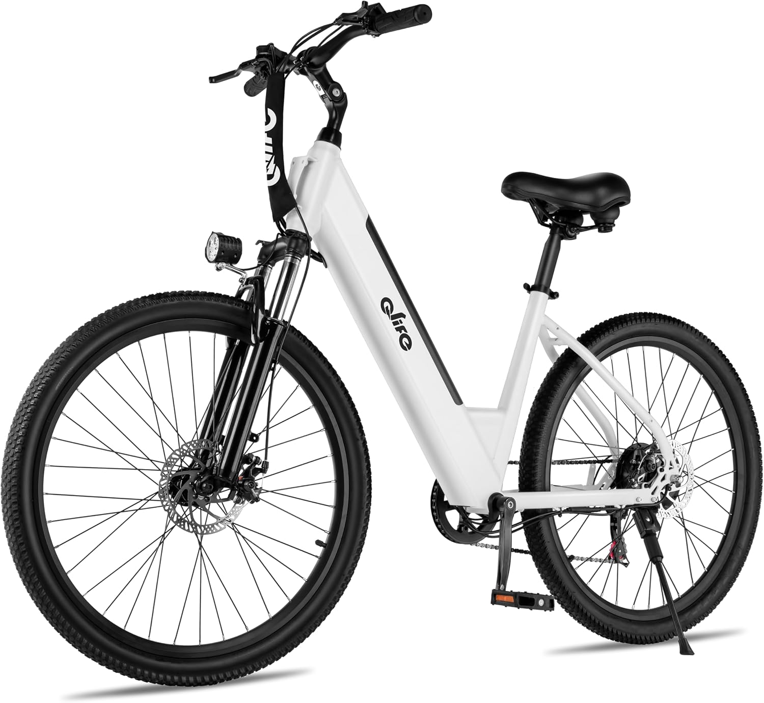 Qlife Cityone Electric Bike for Adults & Teens, Step-Through Commuter Ebike, 1000W Peak Motor, 55-Mile Range, 48V Removable Battery, 26-Inch City Tires, 7-Speed, Up to 25 MPH