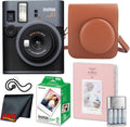 Fujifilm Instax Mini 41 Instant Camera Bundle with Fuji Instax-Instant-mini Film Value Pack (20 Sheets) + Photo Album – 64 Pockets + Vintage Style Compatible Carrying Case Brown