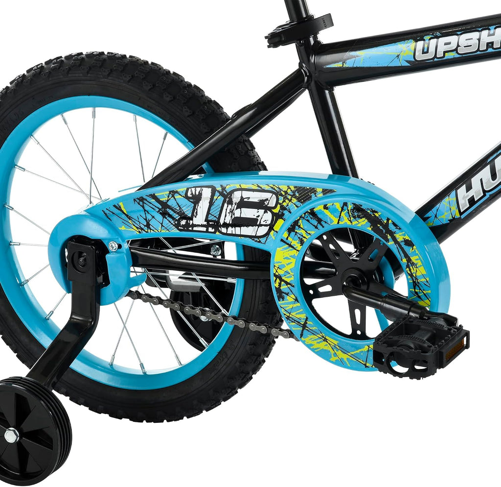 Huffy Upshot 12/16/20 Inch Boy's Bike for Kids, Multiple Color Options Available, Removable Training Wheels, BMX Design, Designed for Growth, Durable Construction, EZ Build Assembly