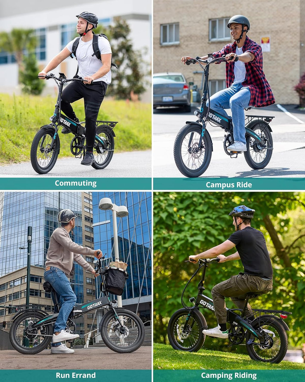 Gotrax 20' Folding Electric Bike with 40Miles (Pedal-assist1) by 48V Battery, 20Mph Power by Peak 500W, Adult Electric Bicycle with 5 Pedal-Assist Levels& LCD Display, Suitable for Commuting