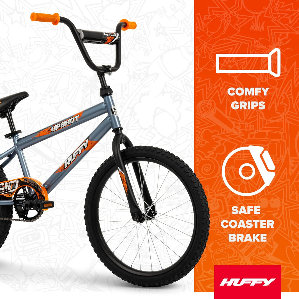 Huffy Upshot 12/16/20 Inch Boy's Bike for Kids, Multiple Color Options Available, Removable Training Wheels, BMX Design, Designed for Growth, Durable Construction, EZ Build Assembly