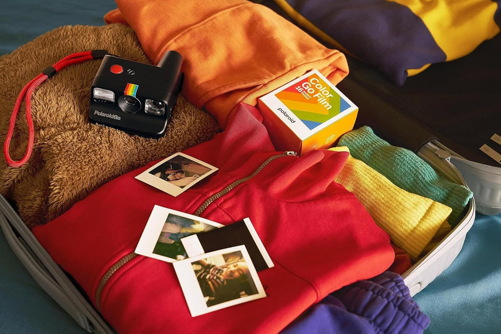 Polaroid Generation 2 Go Instant Mini Camera Starter Set, White with 32 Polaroid Go Color Instant Film Bundle, Lumintrail Lens Cleaning Cloth