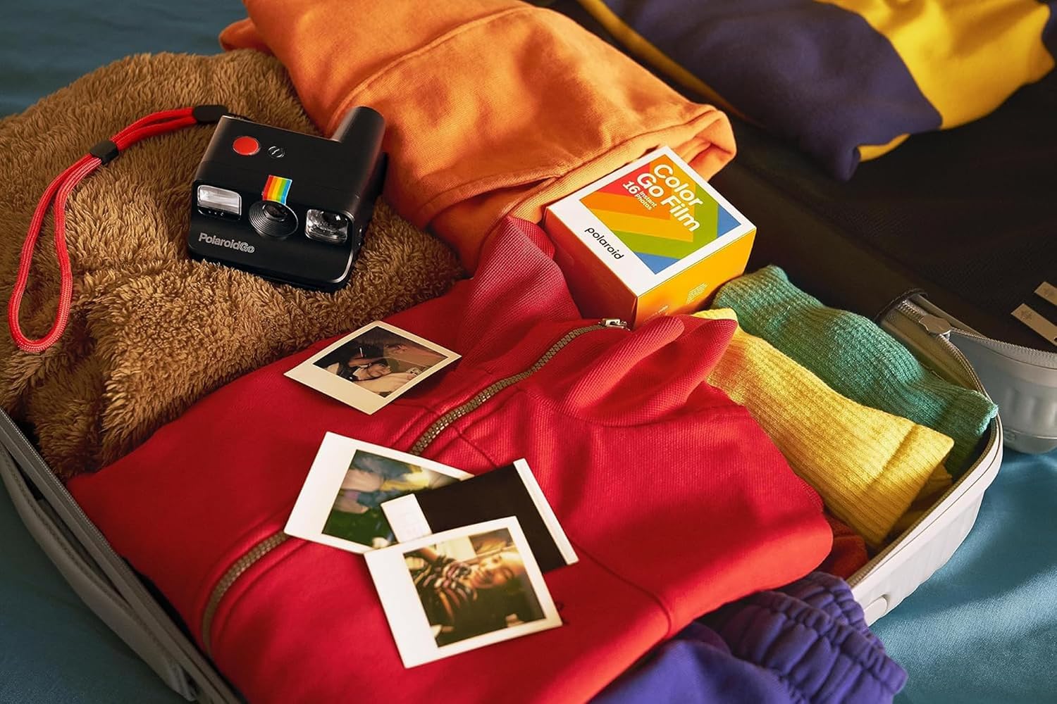 Polaroid Generation 2 Go Instant Mini Camera Starter Set, White with 32 Polaroid Go Color Instant Film Bundle, Lumintrail Lens Cleaning Cloth