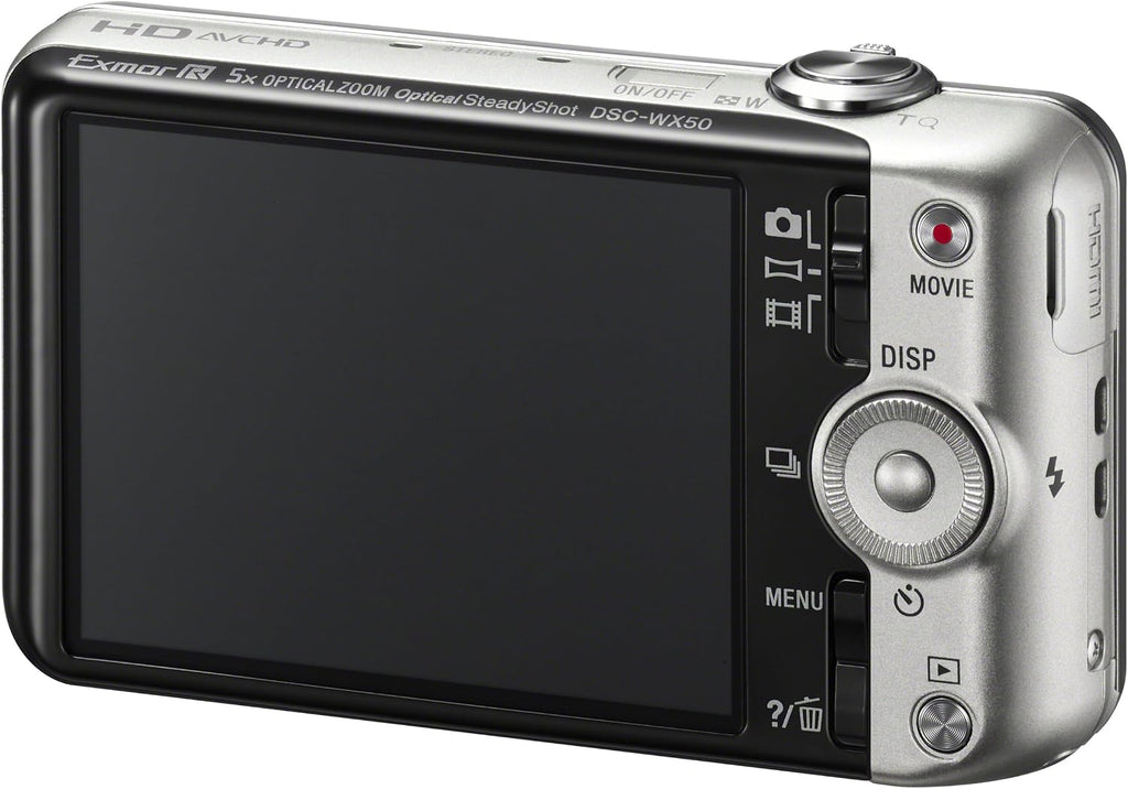 Sony Cyber-shot DSC-WX50 16.2 MP Digital Camera with 5x Optical Zoom and 2.7-inch LCD (Silver) (2012 Model)