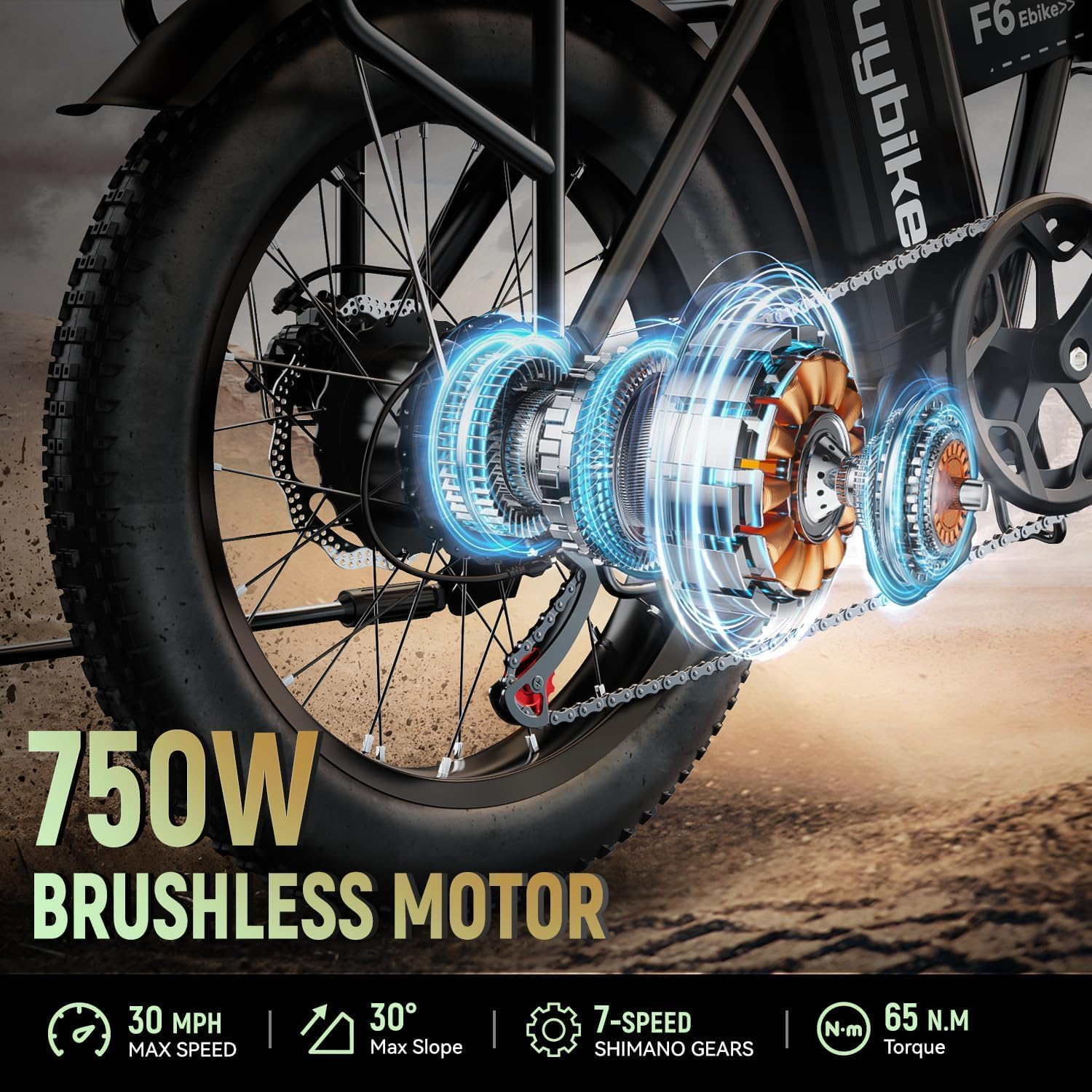 Foldable Electric Bike for Adults, 30+MPH, 48V 20Ah Removable Battery up to 80Miles, 20' Fat Tire Peak 1000W Motor Dirt Ebike Adult Electric Bicycle for City Commute Beach Mountain Adventurous E Bike