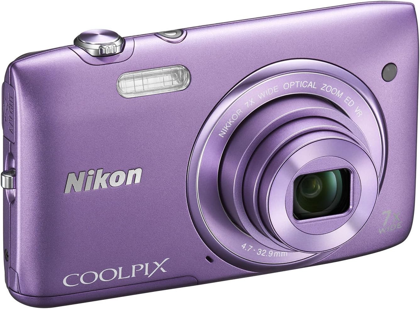 Nikon COOLPIX S3500 20.1 MP Digital Camera with 7x Zoom (Purple) (OLD MODEL)