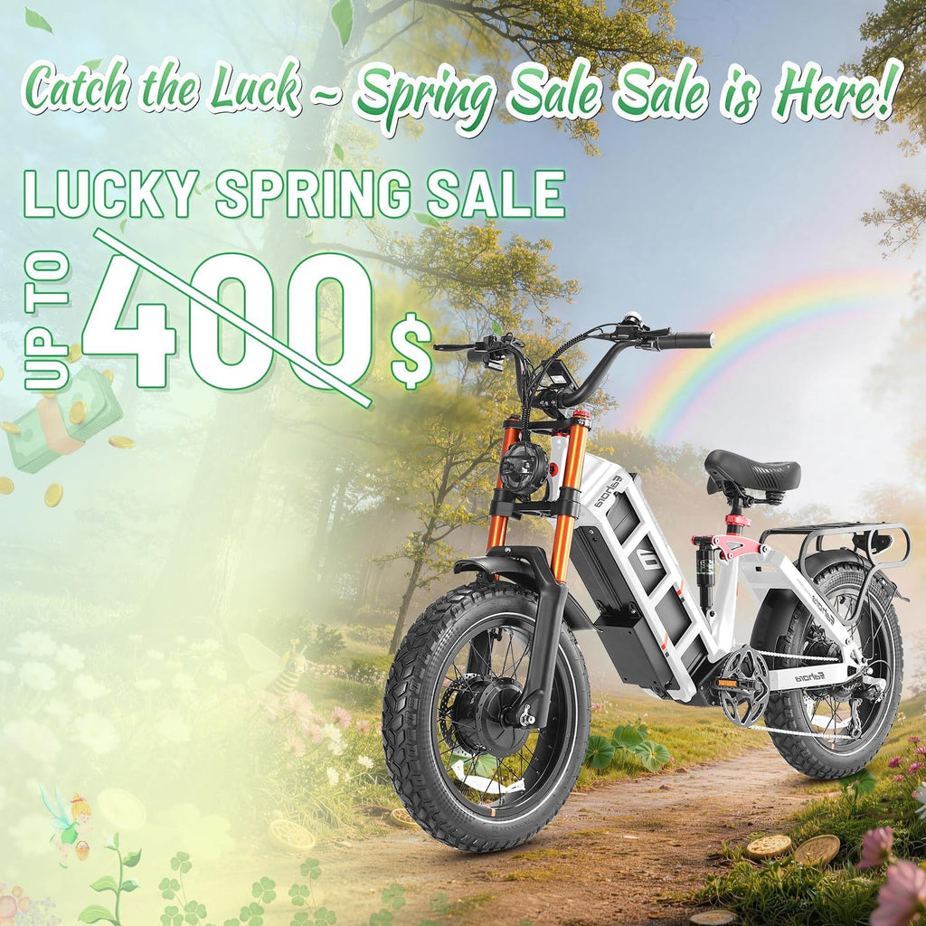 eAhora Juliet Pro 2/Juliet 2/Juliet Electric Bike for Adults 43Mph Peak 5400W/1700W/1200W Dual Motor Ebike 60V-52V 70Ah-60Ah 200+Miles Long Range Fat Tire Full Suspension Mountain Bike, E Bike