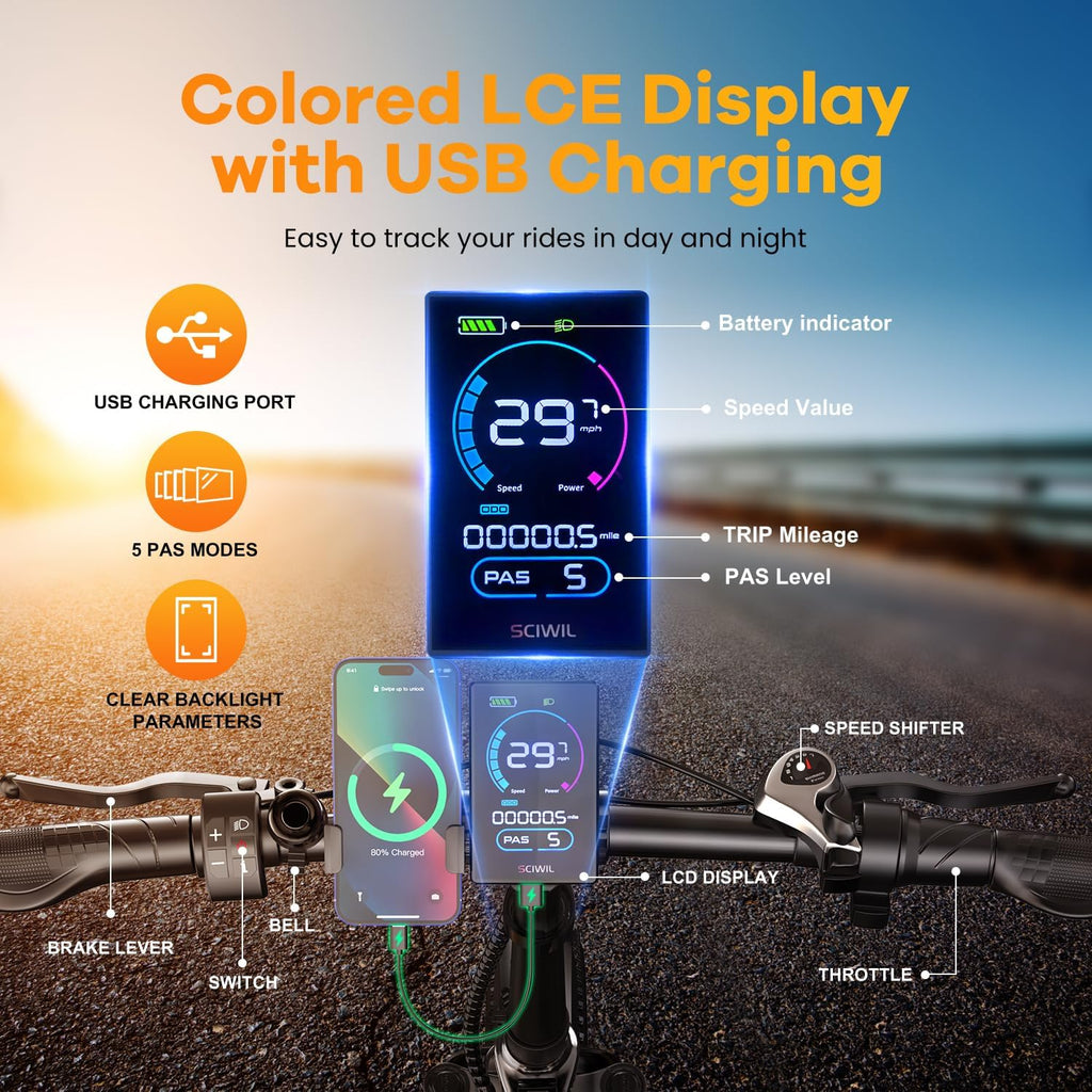 EUYBIKE Folding Electric Bike for Adults with Peak 1000W Motor, 48V 20AH Battery up to 80 Miles, 20' Fat Tire All Terrain Ebike, Front Suspension 7-Speed Commuter E Bike, Step-Thru, UL Certified