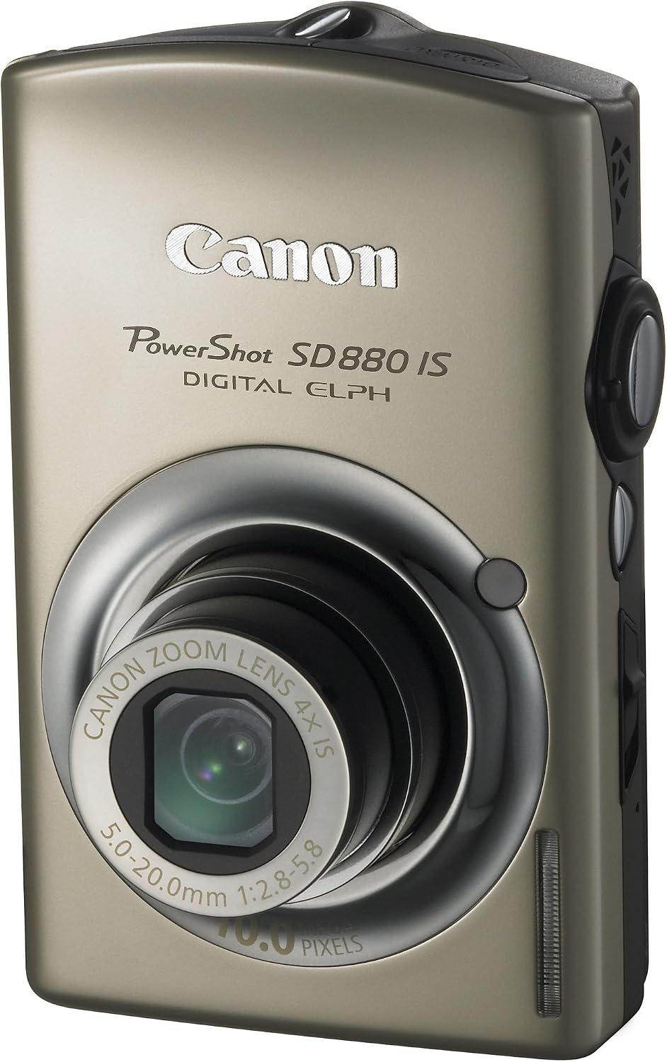 Canon PowerShot SD880IS 10MP Digital Camera with 4x Wide Angle Optical Image Stabilized Zoom (Gold)