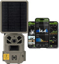 Moultrie Edge Solar Cellular Trail Camera - Integrated Solar Panel with Battery - 40MP - 1080p Video - Night Vision - Multi-Carrier LTE Auto-Connect - Built-in Memory - 0.4s Trigger Speed
