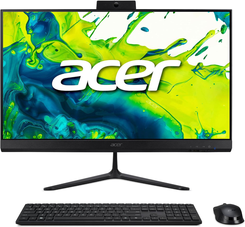 acer Aspire C24 AIO Desktop | 23.8' Full HD IPS 120Hz Display | AMD Ryzen 7 5700U Octa-Core Processor | AMD Radeon Graphics | 16GB DDR4 | 1TB SSD | Wi-Fi 6 | Wireless Keyboard & Mouse | C24-2G-UR12