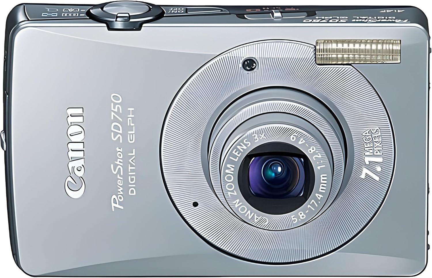 Canon PowerShot SD750 7.1MP Digital Elph Camera with 3x Optical Zoom (Silver) (OLD MODEL)